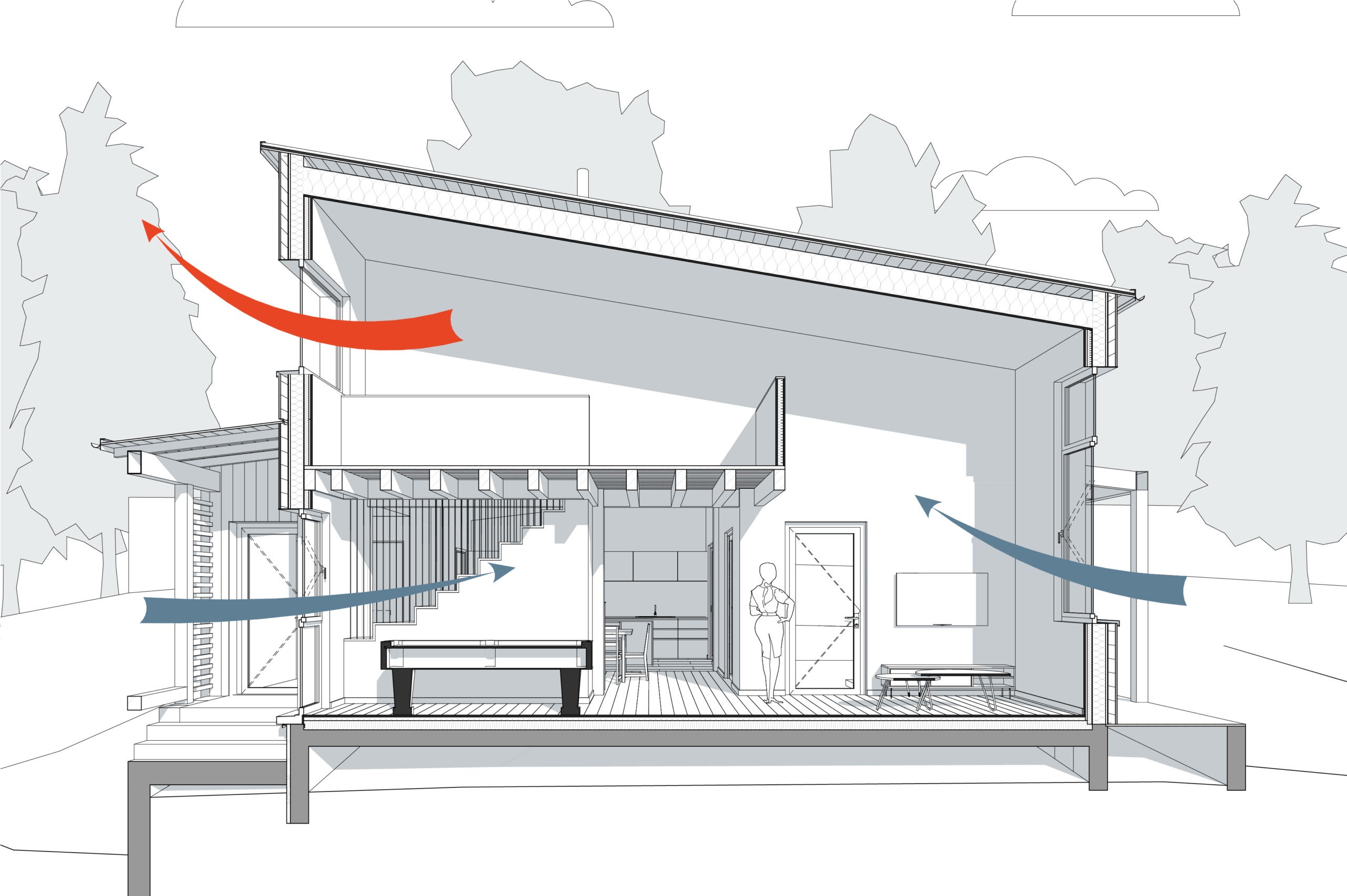 Conception bioclimatique d'une maison bois Robin DENIS Architecte